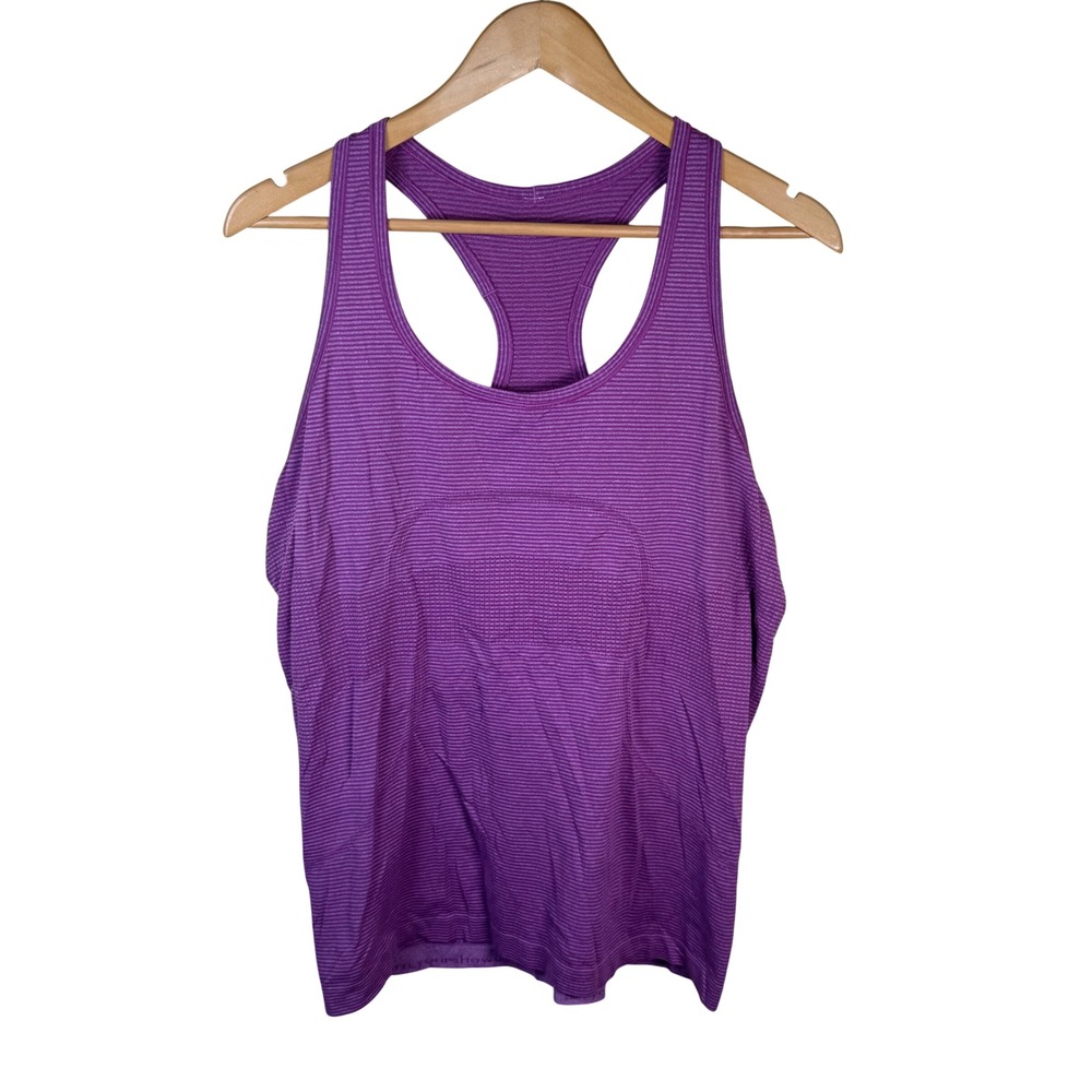Lululemon Swiftly‎ Tech Racerback Tank Top Womens 12 Purple Athletic Activewear